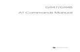 GR47 AT Commands - M.C. ELETTRONICA · PDF fileAT commands, issued from a computer in your application are used to ... The GR47 contains a large number of Ericsson-specific commands
