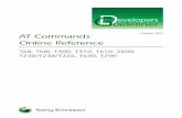 · PDF fileDevelopers Guideline AT Commands 2 October 2004 This document is published by Sony Ericsson Mobile Communications AB, without any