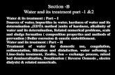 Section -B Water and its treatment part -1 &2ggn.dronacharya.info/APSDept/Downloads/QuestionBank/Engineering... · Complexometric method – using EDTA (refer expt. 1 chemistry lab