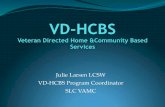 vd-hcbs presentation community - California Department · PDF fileVD-HCBS Status Map Operational VD-HCBS Programs States 27 and the District of Columbia VISNs 17 out of 21 VAMCs 47