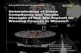 Determination of Creep Compliance and Tensile Strength · PDF fileDetermination of Creep Compliance and Tensile Strength of Hot-Mix Asphalt ... Determination of Creep Compliance and