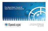 Five Must-Watch Trends for Open Source in the Enterprise · PDF file2 Node.js App/Web Servers Javascript app server ... Nginx Beginning to Challenge Apache for Web Servers Nginx is