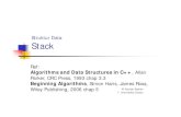 Struktur Data Stack - Belajar dan Berguru.. · PDF fileStruktur Data Stack M. Kautsar Sophan T. Informatika Unijoyo Ref: Algorithms and Data Structures in C++, Allan Parker, CRC Press,