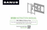 XF228 INSTRUCTION · PDF fileXF228 INSTRUCTION MANUAL Scan for easy install video We’ll Make It Stress-Free If you have any questions along the way, just give us a call. 1-800-359-5520.