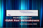 Naskah Tutorial QM for Windows · PDF fileProses Instalasi..... 5 Memulai QM for Windows ... akan terlihat dengan mengklik tab Window, yakni: Ranging Solution List Iteration Graph