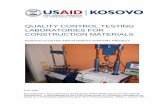 QUALITY CONTROL TESTING LABORATORIES FOR …pdf.usaid.gov/pdf_docs/PNADH557.pdf · quality control testing laboratories for construction materials this report addresses an assessment