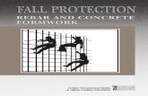 Oregon Occupational Safety & Health Division (OR-OSHA) · PDF file3 FALL PROTECTION Rebar and Concrete Formwork Fall-protection requirements for rebar and concrete formwork Division