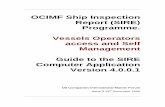 Vessel Operators access and vessel self management Rev3 · PDF fileOCIMF Ship Inspection Report (SIRE) Programme. Vessels Operators access and Self Management Guide to the SIRE Computer