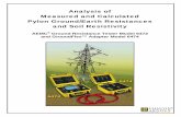 Analysis of Measured and Calculated Pylon Ground/Earth ... · PDF fileMeasured and Calculated Pylon Ground/Earth Resistances ... ground/earth resistance and soil resistivity measurements
