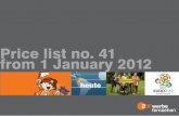Price list no. 41 from 1 January 2012 - ZDF · PDF filePrice list no. 41 from 1 January 2012. ... schneider.th@zdf.de ... ZDF Werbefernsehen always uses the one-second price as the