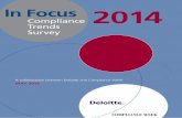 In Focus: Compliance Trends Survey 2014 - The Wall Street ...deloitte.wsj.com/riskandcompliance/files/2014/06/Compliance_Week... · MAY 2014 Compliance Trends Survey In Focus ...
