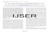 Design and Fabrication of Pneumatic Robotic Arm - IJSER · PDF fileDesign and Fabrication of Pneumatic Robotic Arm ... carrying bags or materials manually; ... control a five joint