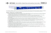 RTAC SEL-3530-4 Real-Time Automation Controllerfilename=SEL-3530-4.pdf · RTAC SEL-3530-4 Real-Time Automation Controller ... password, and assigned role that ... SEL-751A SEL-734