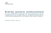 Early Years Outcomes - Foundation Years · PDF fileEarly years outcomes ... Communication and language 4 Listening and attention 4 ... exploring the meaning and sounds of new words