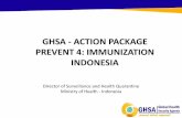 GHSA - ACTION PACKAGE PREVENT 4: IMMUNIZATION INDONESIA · PDF file02-08-2016 · GHSA - ACTION PACKAGE PREVENT 4: IMMUNIZATION INDONESIA Director of Surveillance and Health Quarantine