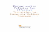 Massachusetts Guidelines for Effective ABE Transition to Community Web view · 2015-07-10Massachusetts Policies for Effective ABE Transition to Community College ... President Obama