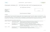 Example Athlete CV – AFTER the IOC ACP programme (y) · PDF fileExample Athlete CV – AFTER the IOC ACP programme (y) An Athlete (name) ... 2004 - 2006 Marketing Management and