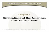Chapter 7 (1400 B.C.–A.D. 1570) - Southwest Career History/Americas.pdf · Chapter 7, Section! Civilizations of Middle America • How did geography affect the development of cultures