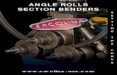 ANGLE ROLLS SECTION BENDERS - Icon Machine Tool, · PDF fileand CNC mandrel benders, angle rolls, section benders and tube & pipe notch- ... mizes deformation Touchpad controls with