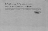 Drilling Operations on Eniwetok Atoll - USGS · PDF fileDrilling Operations on Eniwetok Atoll By HARRY S. LADD and SEYMOUR O. SCHLANGER BIKINI AND NEARBY ATOLLS, MARSHALL ISLANDS GEOLOGICAL