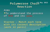 Polymerase Chain Reaction PCR - پرتال بیوانفورماتیک | Iranian ... ppt/PCR.ppt · PPT file · Web view · 2016-09-01Polymerase Chain Reaction ... no suitable helicase
