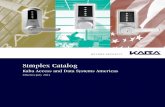 Simplex Catalog - Top Notch Distributors, Inc. · PDF fileSimplex Catalog Kaba Access and Data Systems Americas Effective July 2013