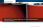 GEAFOL-Cast-Resin Transformers - Energy - Products ... · PDF fileNoise level in the room next to the transformer room: Worked example 22 EMC of distribution transformers 23 ... catalogue