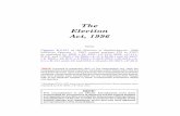 The Election Act, 1996 - Publications · PDF fileThe Election Act, 1996 being ... and application of the law. In order to preserve the integrity of the original statutes and regulations,