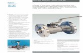 A range of one piece reduced bore, flanged, free floating ... · PDF fileA range of one piece reduced bore, flanged, free floating (seat supported) ball valves, incorporating mounting