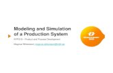 Modeling and Simulation of a Production System - MDHzoomin.idt.mdh.se/course/kpp319/HT2014/Lectures/Lecture 9... · Modeling and Simulation of a Production System KPP319 – Product