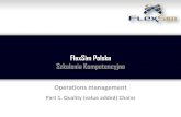 FlexSim Polska Szkolenia Kompetencyjne -  · PDF fileFlexSim Polska Szkolenia Kompetencyjne Operations management Part 1. Quality (value added) Chains