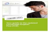 Your guide to the updated Cambridge English: First (FCE). · PDF fileYour guide to the updated Cambridge English: First (FCE). ... Your at-a-glance guide to the changes to Paper 1: