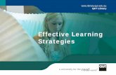 Effective Learning Strategies - QUTstudywell.library.qut.edu.au/...EffectiveLearningStrategies.pdf · People tend to learn something totally new by first getting the general idea