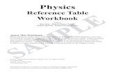 Physics - Topical Review Book Company Ref Table SAMPLE WrkBk 2011.… · Physics Reference Table Workbook The Introduction – Overview, The Chart and Additional Information – This
