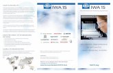 WHAT IS ISO/IWA 15 ? IWA 15 - Trust your · PDF fileISO/IWA 15 is a consensus document developed by the workshop participants and observers in response to the need for standardization