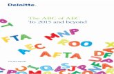 The ABC of AEC To 2015 and beyond - Deloitte US | Audit ... · PDF fileThe ABC of AEC To 2015 and beyond The AEC Agenda. 2 Introduction Across Southeast Asia, all the chatter around