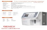 genex-lab.netgenex-lab.net/pdf2/Hematology analyzer.pdf · Automatic internal and external probe cleaning High Reliability and Safety Total Solution For QC and Calibration ... ...