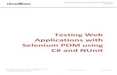 Testing Web Applications with Selenium POM using C# …interworks.com.mk/wp-content/uploads/Testing-Web-Applications-with... · Testing Web Applications with Selenium POM using C#