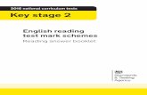 2016 national curriculum tests Key stage 2 - gov.uk · PDF file2016 national curriculum tests Key stage 2 English reading test mark schemes Reading answer booklet. ... stage 2. It