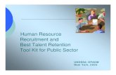 Human Resource Recruitment and Best Talent Retention · PDF fileHuman Resource Recruitment and Best Talent Retention ... This is why recruitment selection and retention of sharp ...