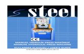 MANUEL HİDROLİK PRES -  · PDF filemanuel hİdrolİk press makİnesİ manual hydraulic press machine kullanma klavuzu / user's guide gtİp/hs code: 8462.39.91.00.12