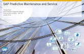 SAP Predictive Maintenance and Service - DDV. · PDF file0011001 1101001 % Thomas Klyvø Senior Solution Engagement Manager Products and Innovation – SAP SE October 2016 SAP Predictive
