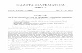 GAZETA MATEMATICA˘ - SSMRssmr.ro/gazeta/gma/2016/gma1-2-2016-continut.pdf · GAZETA MATEMATICA˘ SERIA A ANUL XXXIV (CXIII) Nr. 1 – 2/ 2016 ARTICOLE On a two parameter class of