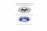 1 Articulation Agreement - State Board for Community and ... · PDF file2 This articulation agreement contains programs of courses appropriate for transfer for community/junior college