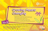 Growing Means Changing - · PDF fileGrowing Means . Changing. The main themes of this unit are: - exploring the work done by important parts of our bodies and the need to keep them