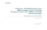Cisco TelePresence Management Suite Extension for ... · PDF fileIntroduction Cisco TelePresence Management Suite Extension for Microsoft Exchange (Cisco TMSXE) is an extension for