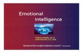 Emotional Intelligence - Stritch School of Medicinestritch.luc.edu/lumen/Meded/ipm/ipm3/EmotionalIntelligencePCMIII... · What is Emotional Intelligence? \ \ “Emotional Intelligence,