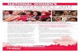 NATIONAL WOMEN’S CONFERENCE 2017 - · PDF fileNational Women’s Conference brings together hundreds of Labour women, politicians, stakeholders and activists from across the country