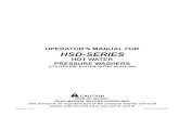 OPERATOR'S MANUAL FOR HSD-SERIES - mitm. · PDF fileHSD-SERIES Operator's Manual 3 INTRODUCTION Congratulations on the purchase of your new hot water pressure washer featuring the