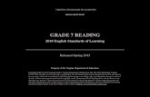 GRADE 7 READING - Virginia Department ofdoe.virginia.gov/testing/sol/released_tests/2015/gr_7_reading... · GRADE 7 READING VIRGINIA STANDARDS OF LEARNING RELEASED TEST Released Spring